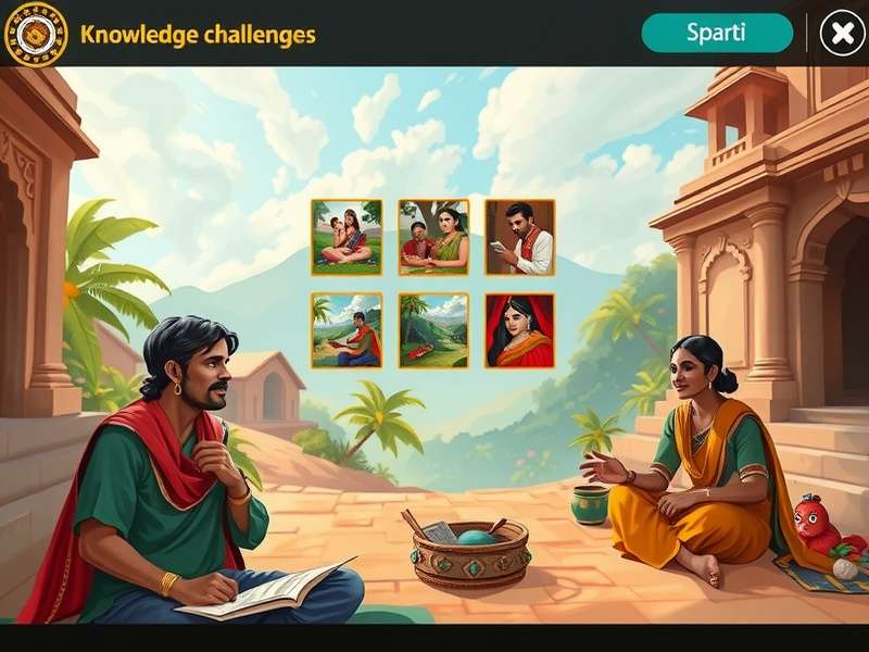 Saraswati S Intellectual Trek collaborative gameplay scene