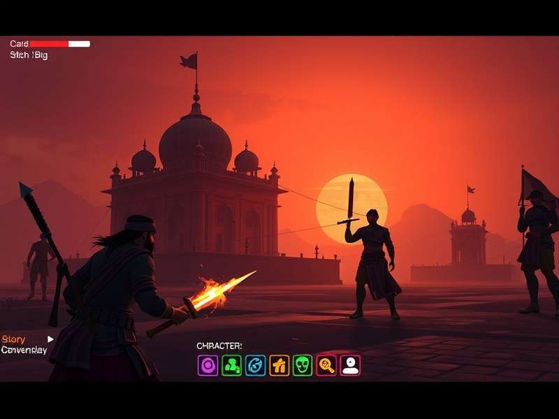 Gujarat Warrior Marauder gameplay screenshot showing combat mechanics