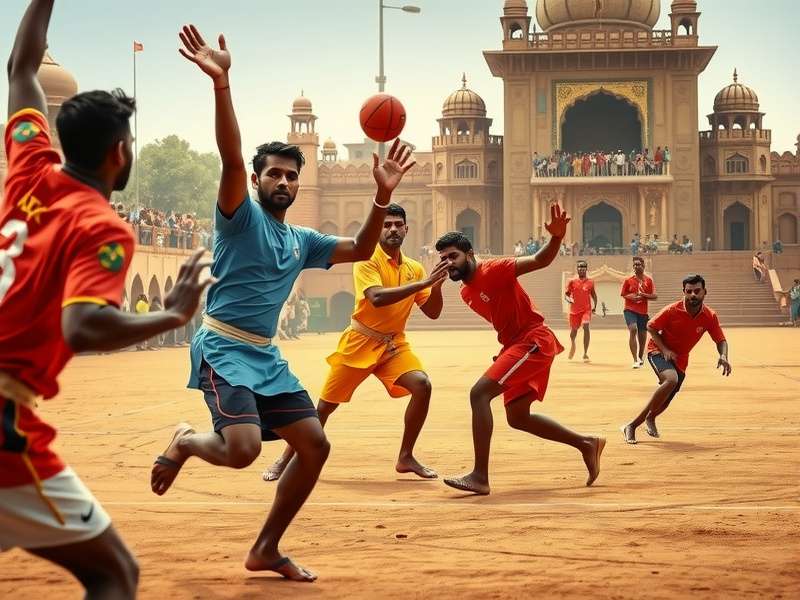 Bharat Handball Kings players in action